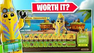 Is The LEGO Fortnite (Tropical Treasures) Pass Worth It? In-Game Showcase & Review!