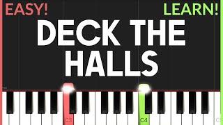 Deck The Halls | EASY CHRISTMAS CAROL Piano Tutorial