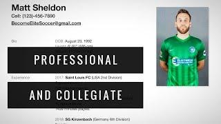 How to Make a Soccer CV/Resume