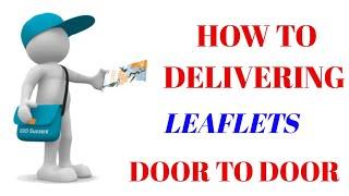 How to Delivering LEAFLETS Door to Door / Kind of Exercise / Easy Money