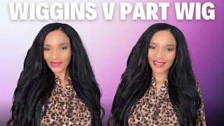 Super Natural NO LACE  NO GLUE!! Wiggins Hair Kinky Straight V Part Wig