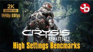 Crysis Remastered 2021 | High Settings PC Benchmarks | RTX 2070 & 3700x | 1440p 60fps