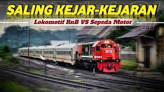 NEKAT KEJAR LOKOMOTIF MERAH BIRU  Kejar-kejaran dari Stasiun Kotok Sampai Kalisat