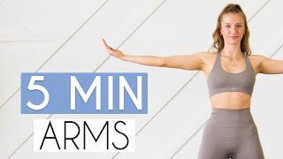 5 MIN TONED ARMS WORKOUT - No Equipment