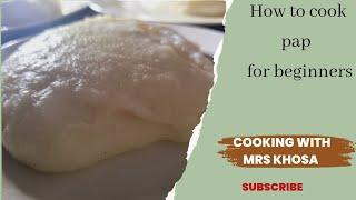 How to cook pap for beginners | with no lumps