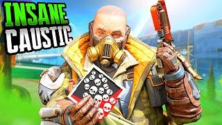 CAUSTIC 28 KILLS AND 6600 DAMAGE WAS INSANE (Apex Legends Gameplay)