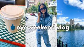 NYC WEEKEND VLOG | spend the weekend with me in nyc! walking around soHo, whole foods grocery haul