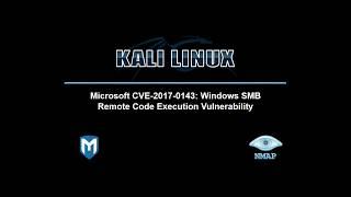 CVE-2017-0143 | Metasploit | Kali Linux MS17-010 EternalBlue