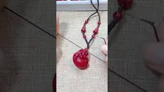 最简单的打结方法 #和田玉 #寶石 #珠寶 #编绳