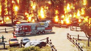 Huge Forest Fire in Firefighting Simulator!