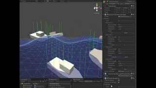 Unity3D - Making Objects Float in an Ocean, and Making Ocean Waves  (long version)