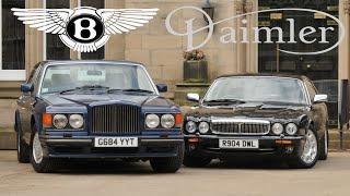 Bentley Turbo R vs Daimler Super V8 - British Luxury Battle! (1989 Bentley/1997 X308 Road Test)