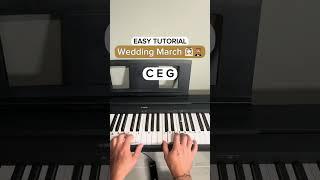 How to Play Wedding March #piano #viral #easytutorial #pianotutorial #tutorial #easypiano