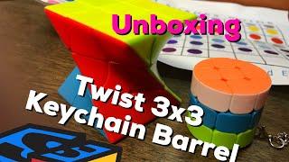 Z-Cube Twist 3x3 and Keychain Barrel Unboxing from SpeedCubeShop