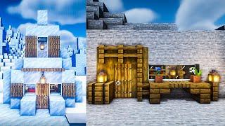 Minecraft: Simple Mountain & Ice Spike Starter Houses