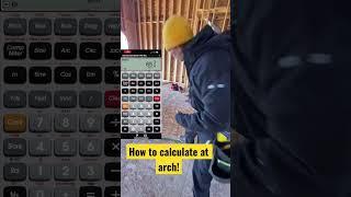 How to calculate an arch radius!