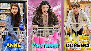 SUPERMARKET OYUNLARI! (ANNE - YOUTUBER - ÖĞRENCİ)