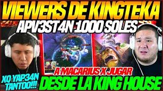 VIEWERS de KINGTEKA APV3STAN +1000 soles a MACARIUSjuega CONTRA PUROS SMURF x JUGAR DESDE LA KING.