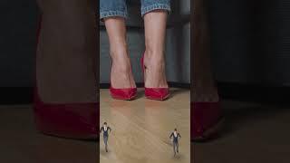 Giantess Crushes Micro Humans  #highheels #crush #giantess