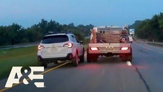 CHAOS When Driver Brake Checks Tailgater at Highway Speeds | Road Wars | A&E