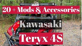 20 + Mods & Accessories Kawasaki Teryx 4S #Kawasaki #Teryx4 #kawasakiteryx