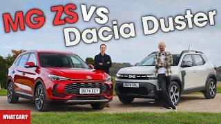 NEW Dacia Duster vs MG ZS review – what's the best CHEAP hybrid SUV? | What Car?