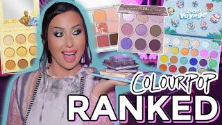 ALL OF THE COLOURPOP PALETTES I TRIED IN 2022 RANKED | Amazing to just okay!