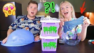 ТАЙНЫЕ КОРОБКИ СЛАЙМ Челлендж  Лизун из Случайных Ингредиентов MYSTERY BOX SLIME CHALLENGE