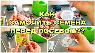 КАК ЗАМОЧИТЬ СЕМЕНА ПЕРЕД ПОСЕВОМ?