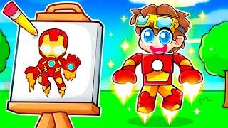 Become Whatever SUPERHERO You Draw In Roblox!