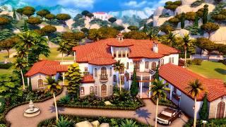 Mediterranean Palm Villa II Tour II The Sims 4 II No CC II Середземноморська вілла II