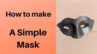 Simple leather mask