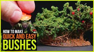 Make Quick and Easy Wargaming Bushes