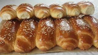 Воздушные булочки. Холодное дрожжевое тесто/Airy buns. Cold yeast dough.