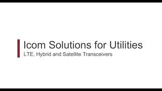 Icom Solutions - Utilities, Hybrid and Satellite Transceivers