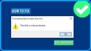 How to Fix Disk is Write Protected | How to Remove Write Protection From Usb Pendrive and Sd Card