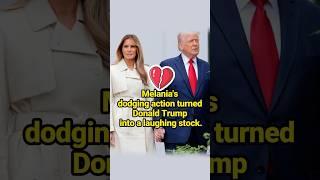 Melania's dodging action turned Donald Trump into a laughing stock. #celebrity #Melania