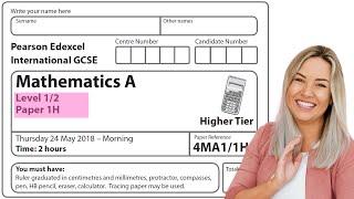 May 2018 Paper 1H - Edexcel IGCSE Mathematics (4MA1) - Complete Walkthrough