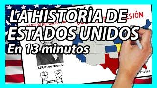 La HISTORIA DE ESTADOS UNIDOS en 13 minutos | Resumen rápido