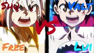 Valt vs Free vs Shu vs Lui. Centuries AMV Fan Made. Beyblade burst sparking