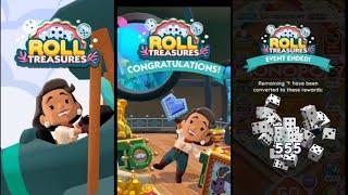 ROLL TREASURES - NEW DIG MINIGAME EVENT MONOPOLY GO | #roll #treasures #dig #event #monopolygo