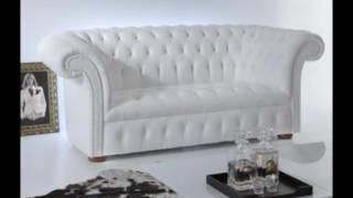 white sofa and loveseat