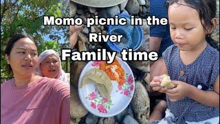 Local Apong + Momo party in riverside with family || small picnic Arunachal Pradesh vlog ||