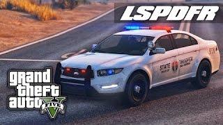 GTA V LSPDFR  - San Andreas State Trooper Patrol