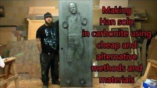 making a Han solo in carbonite from Star wars using cheap materials-  throwback star wars day