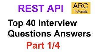 REST API Interview Questions - Part 1 | Rest API 40 interview questions Answers Experienced