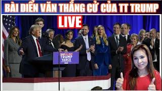 LIVE bài phát biểu trực tiếp của TT Trump sau khi thắng cử