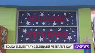 Kolda Elementary celebrates Veterans Day, recent Purple Star Campus Designation