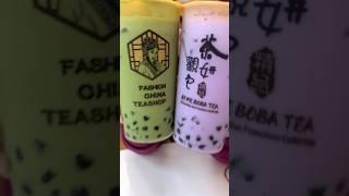 Boba Milk Tea, Taro or Matcha⁉️ #shorts #short #shortvideo #milktea #bubbletea  #yummy #boba #matcha