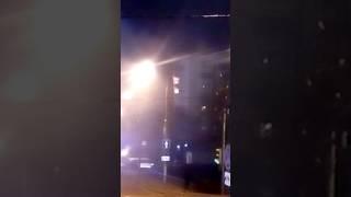 Пожар возле Кунцево Плаза недолеко от метро